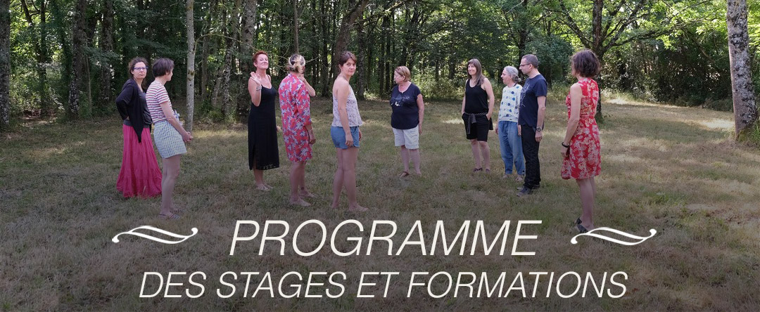 Programme des stages et formations